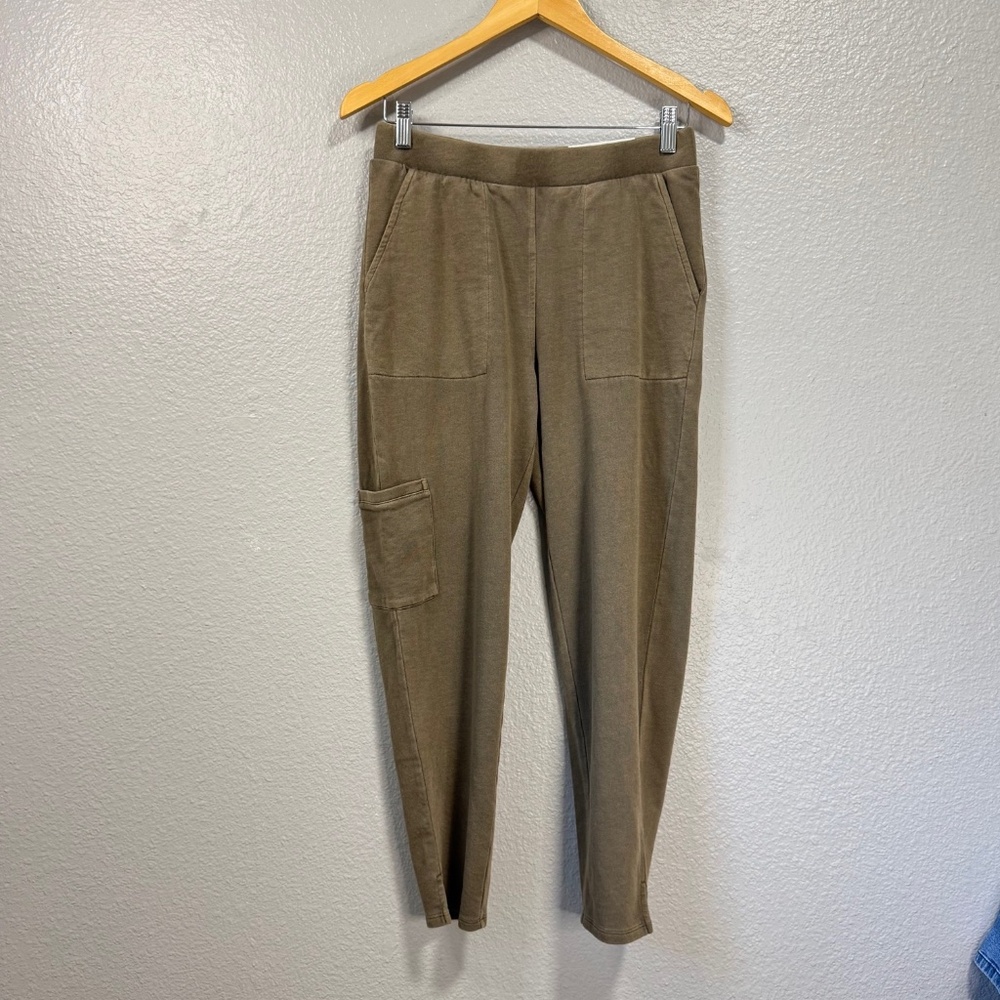 NWT Soft Surroundings Slim Ankle Pants Olive Green Women’s Petite Small SP